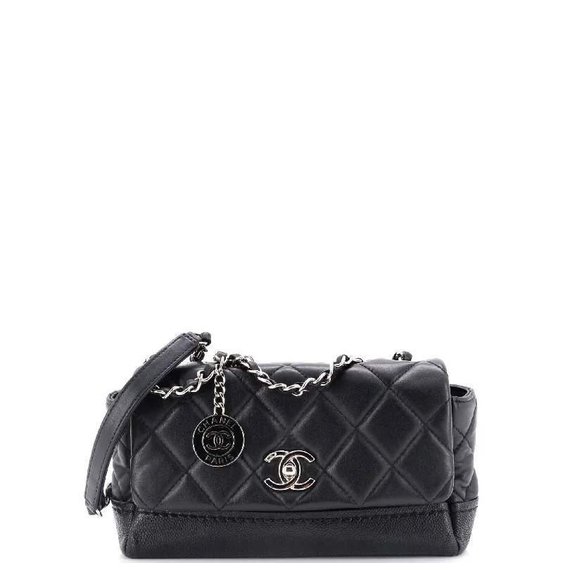 Bi Coco Flap Bag Quilted Lambskin with Caviar Small