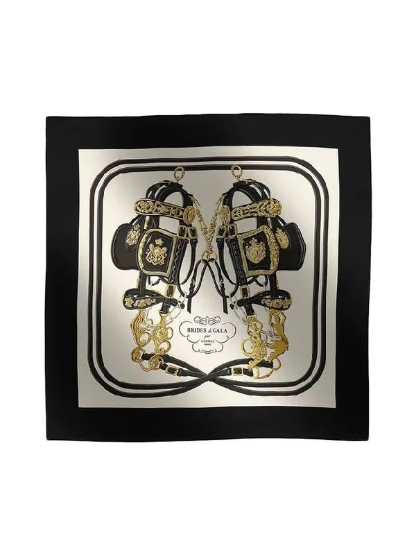 Brides de Gala Forever Silk Scarf Noir