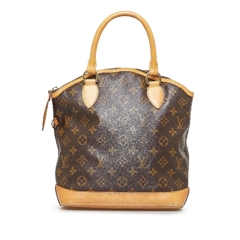 Brown Louis Vuitton Monogram Lockit Vertical Handbag