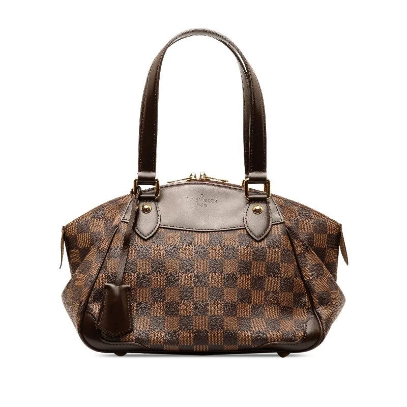 Brown Louis Vuitton Damier Ebene Verona PM Handbag