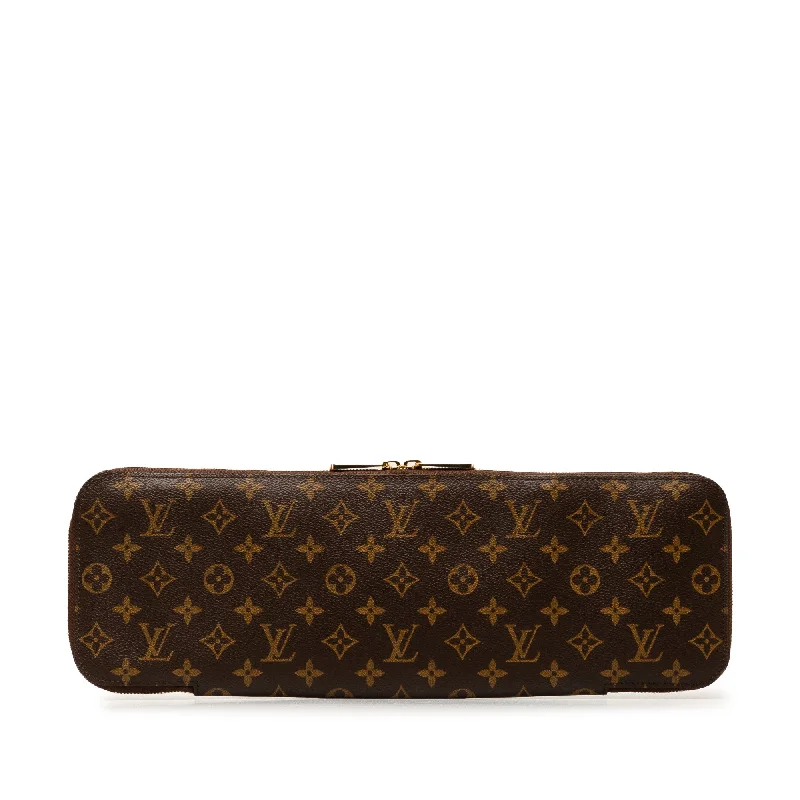 Brown Louis Vuitton Monogram Etui 5 Cravat Tie Case