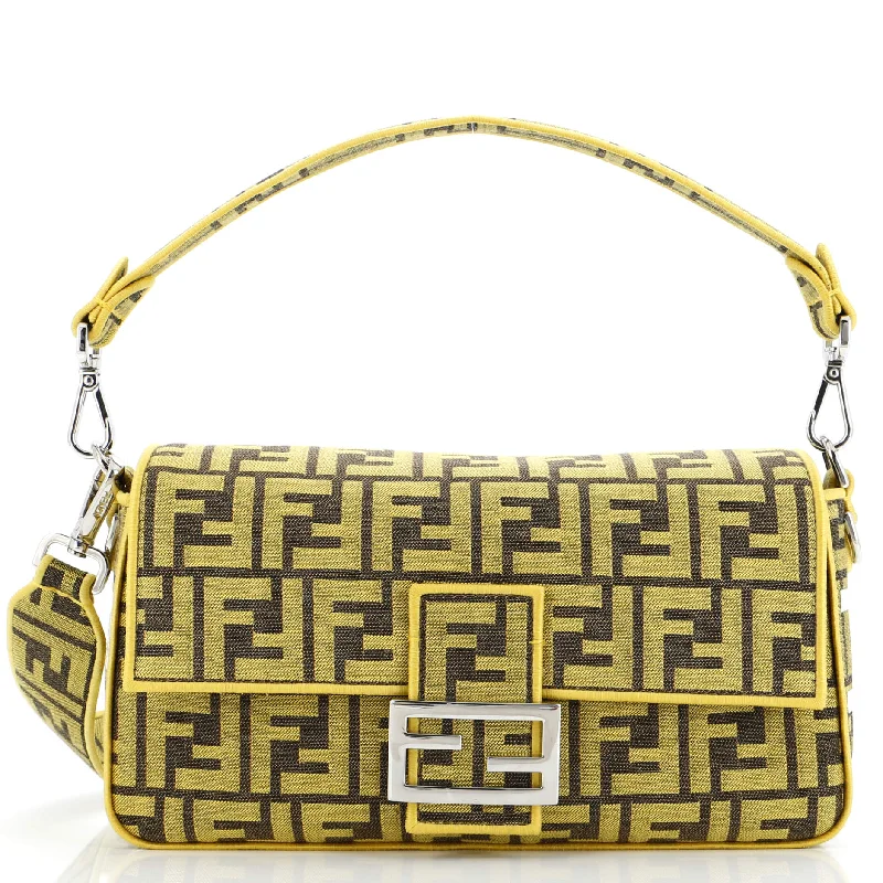 x Fendi Fragment Baguette NM Bag Zucca Canvas Medium