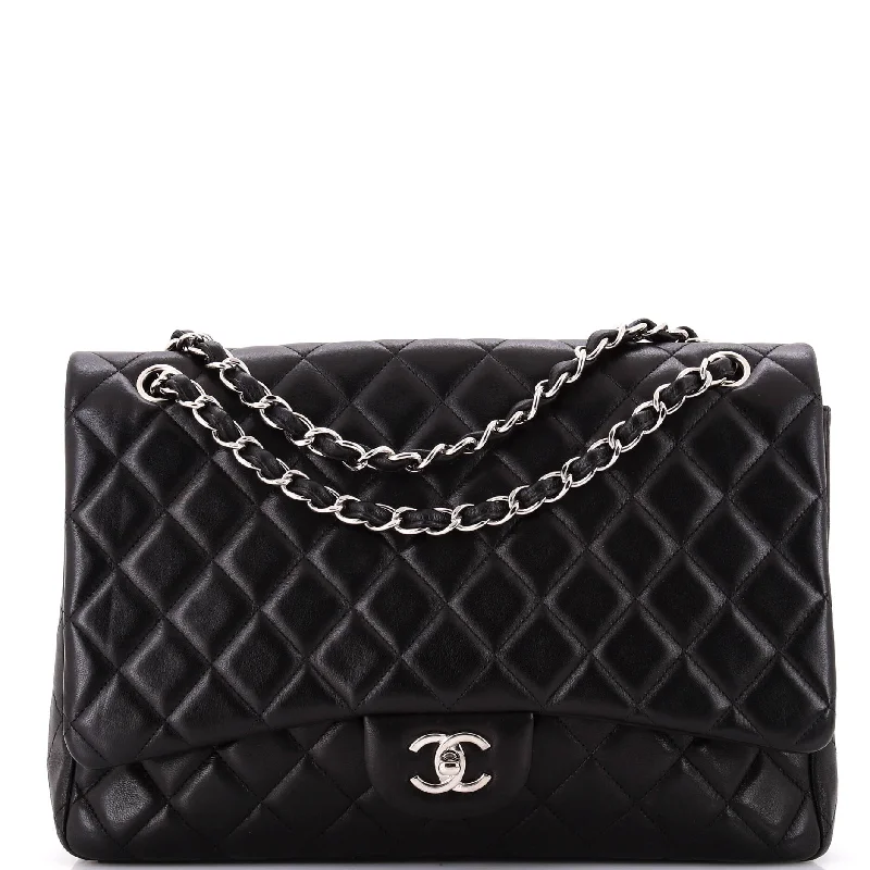 Classic Single Flap Bag Quilted Lambskin Maxi