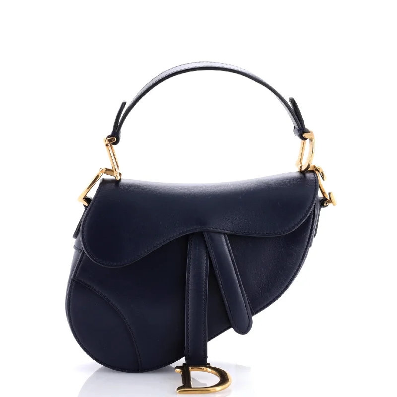 Saddle Handbag Leather Mini