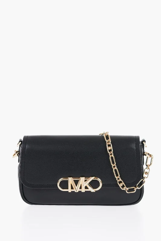 Michael Kors Leather Parker Shoulder Bag With Maxi Logo