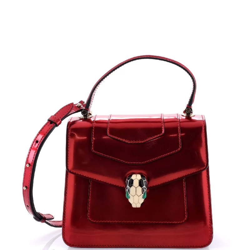 Serpenti Top Handle Bag Patent Small