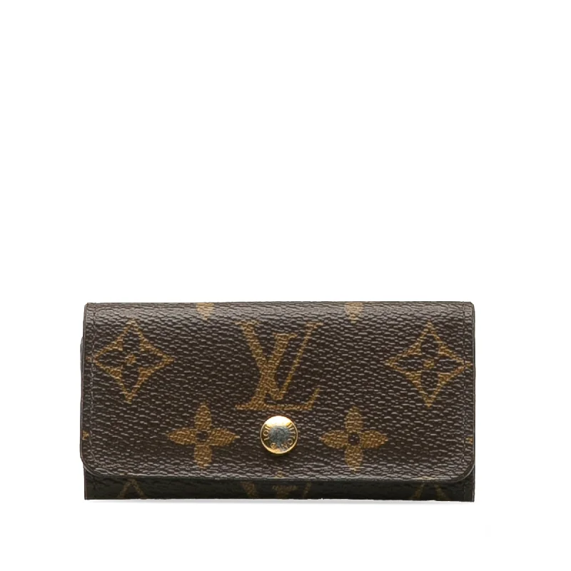 Brown Louis Vuitton Monogram 4 Key Holder