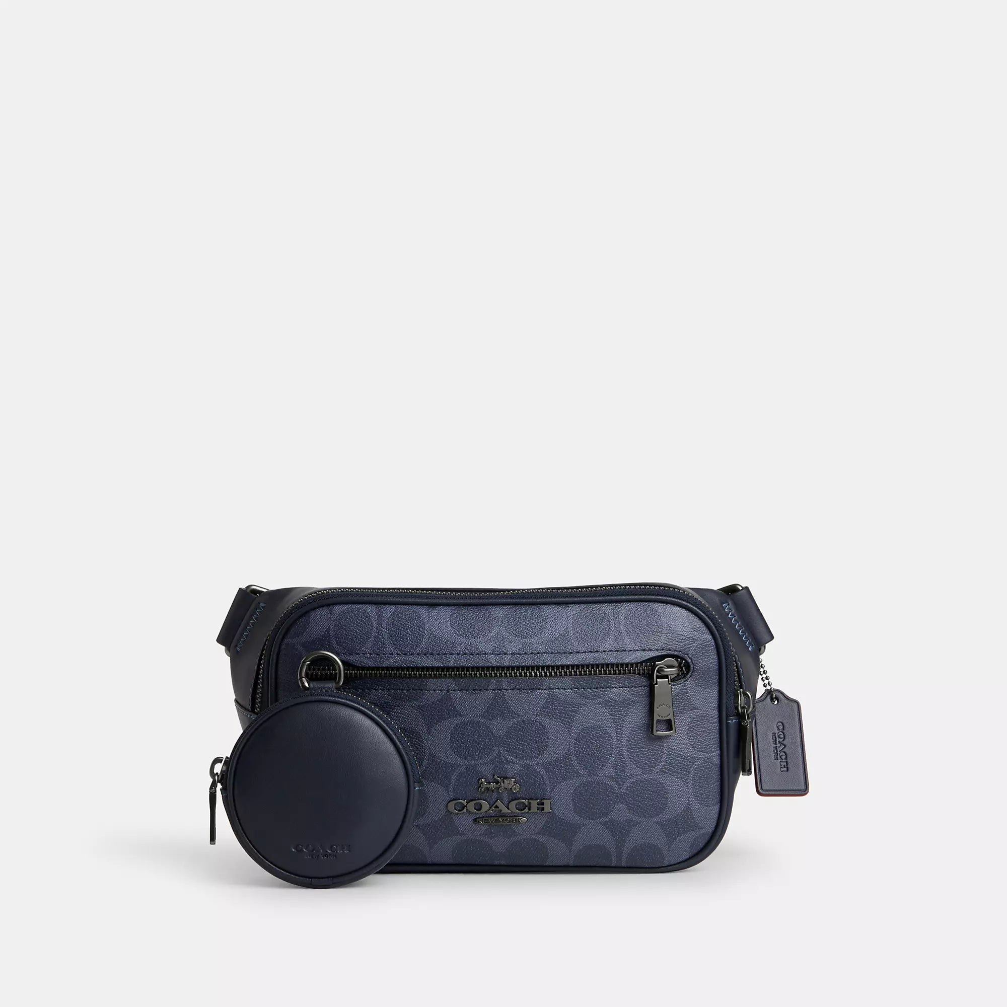 Coach Outlet Elias Belt Bag In Signature Denim