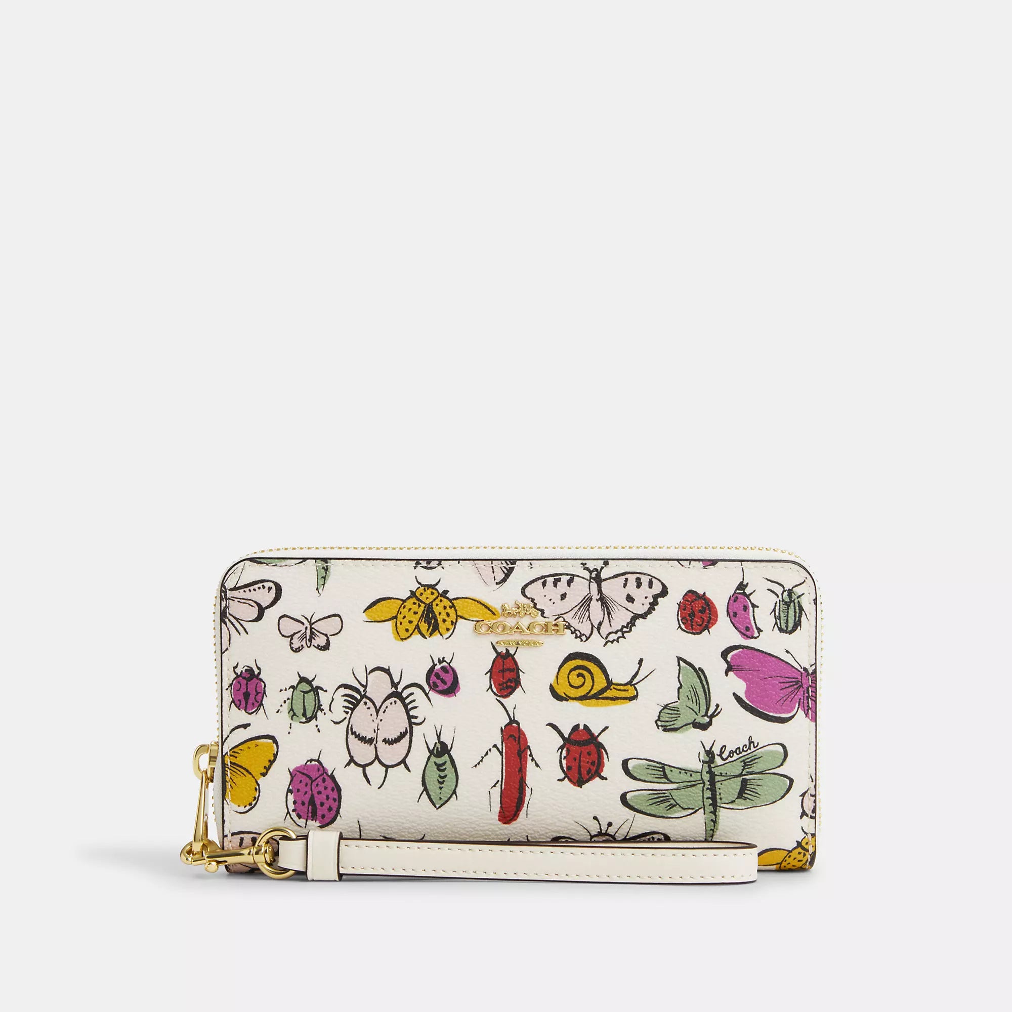 Coach Outlet Long Zip Around Wallet With Creature Print