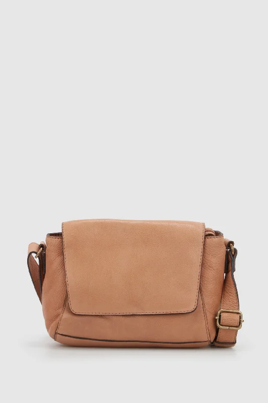 Lo Leather Flap Crossbody Bag