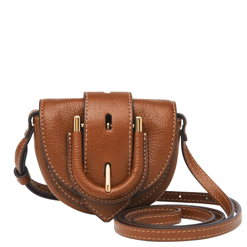 Fossil Women's Harwell LiteHide Leather Micro Flap Crossbody