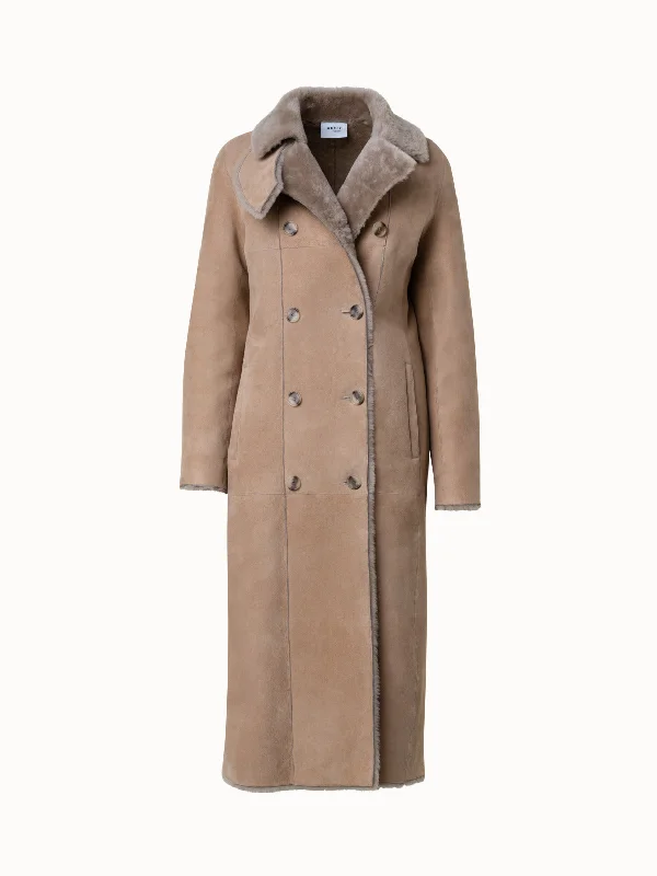 Lamb Shearling Long Coat