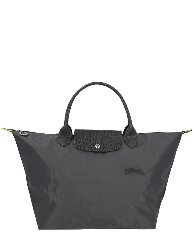 Longchamp Le Pliage Green Medium Canvas Bag