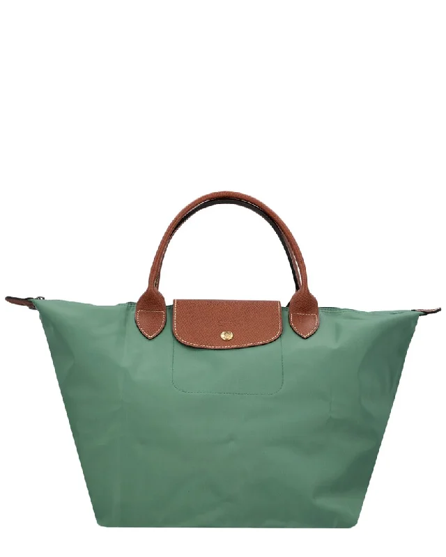 Longchamp Le Pliage Original Medium Canvas & Leather Tote