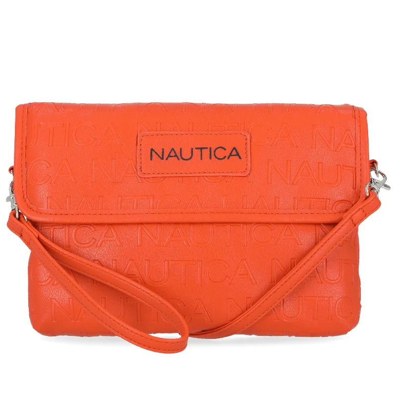 Nautica Womens Embossed Crossbody Wristlet