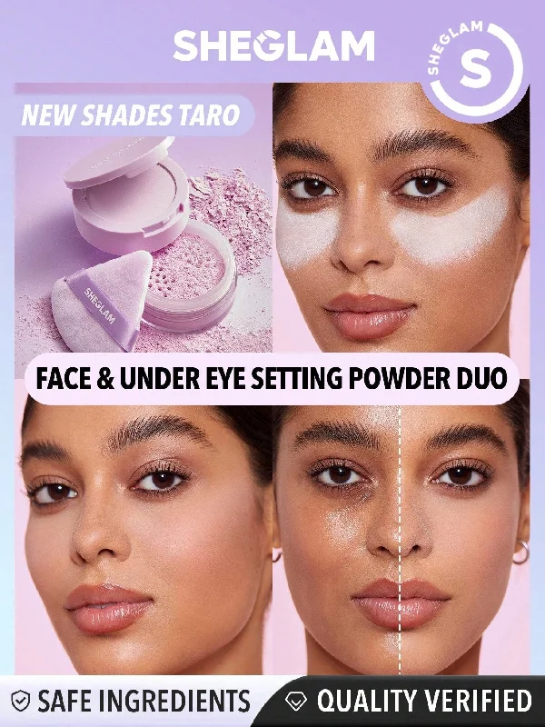 SHEGLAM Insta-Ready Face & Under Eye Setting Powder Duo