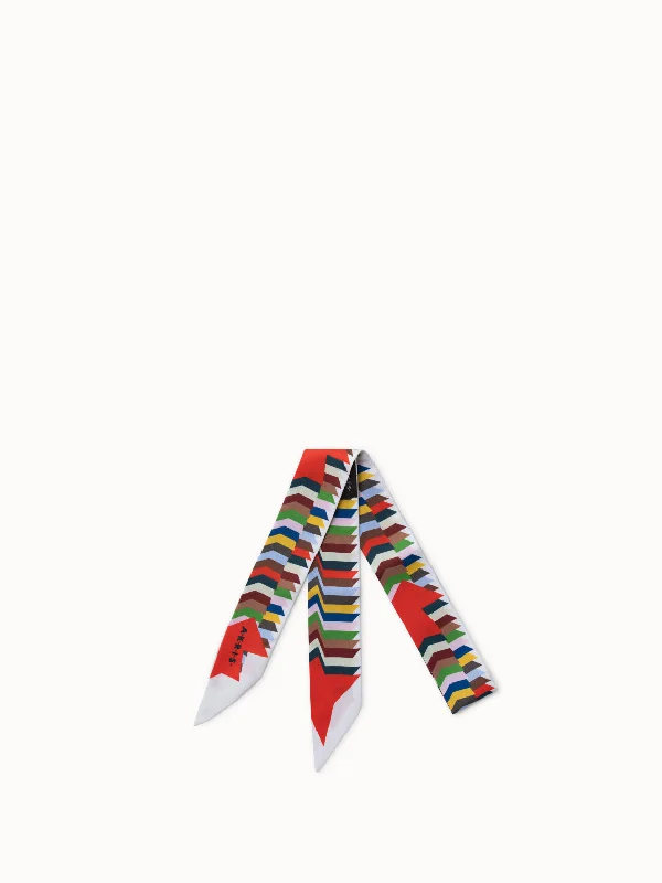 Silk Twill Kinderstern Print Scarf