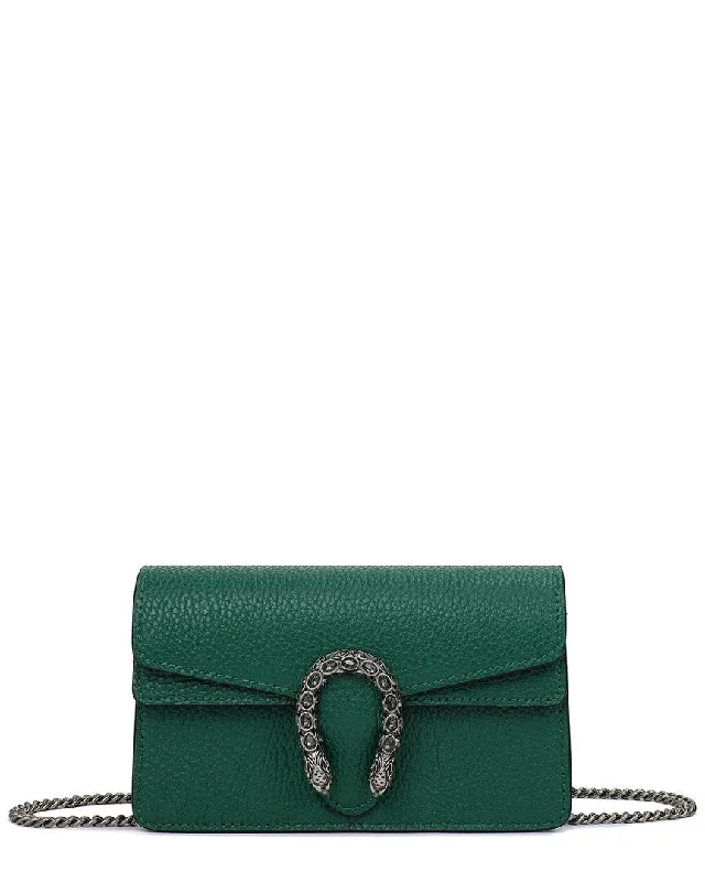 Tiffany & Fred Paris Crystal Dragon Leather Crossbody