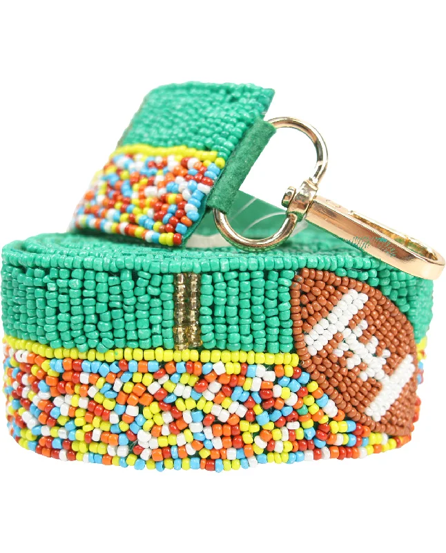 Vibrant Touchdown Beaded Handbag Strap