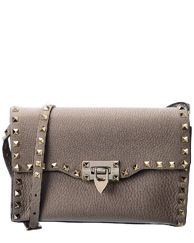 Valentino Rockstud Small Grainy Leather Crossbody